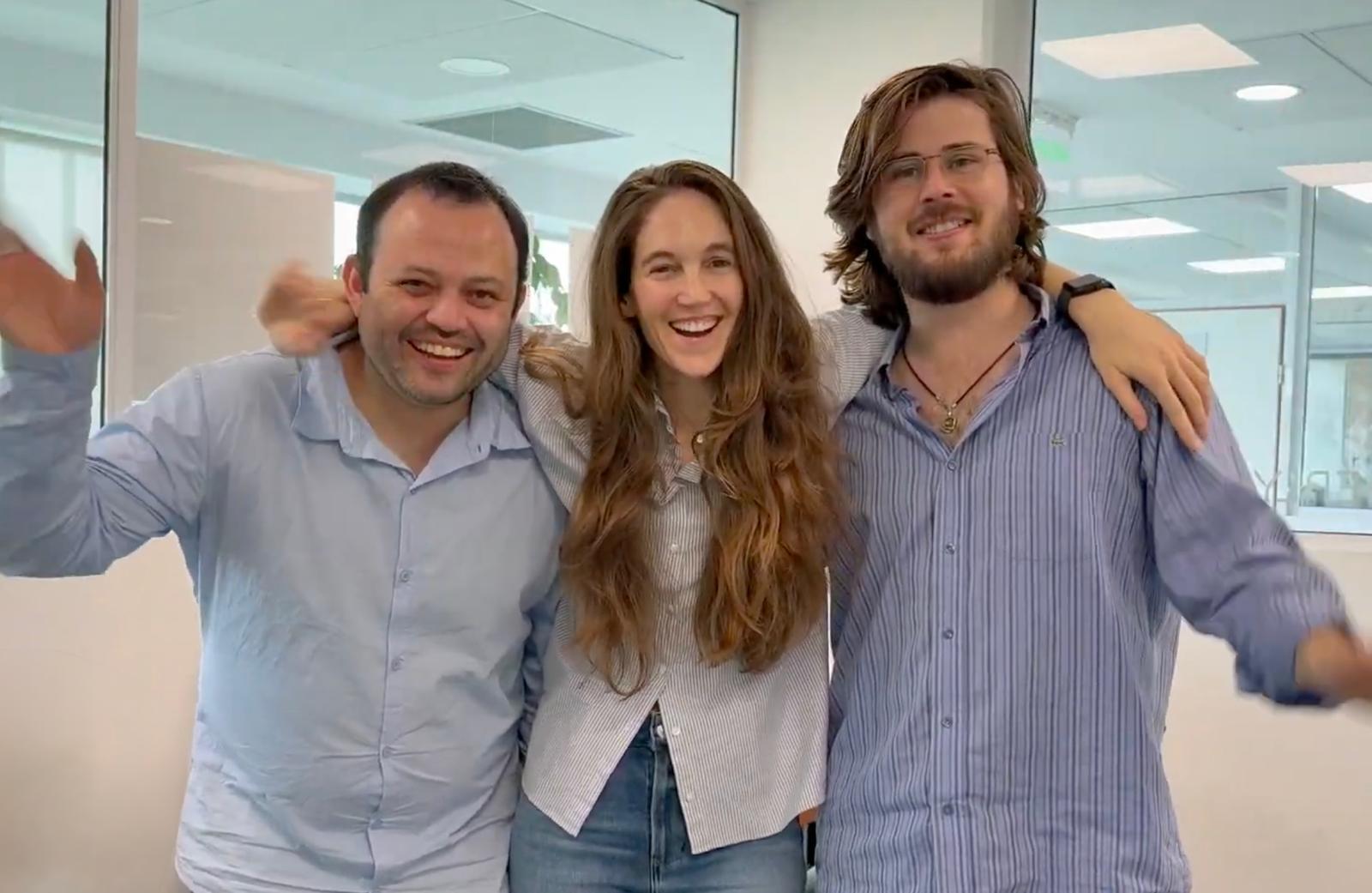 The Fiberly team — Omar, Bénédicte, and Santiago